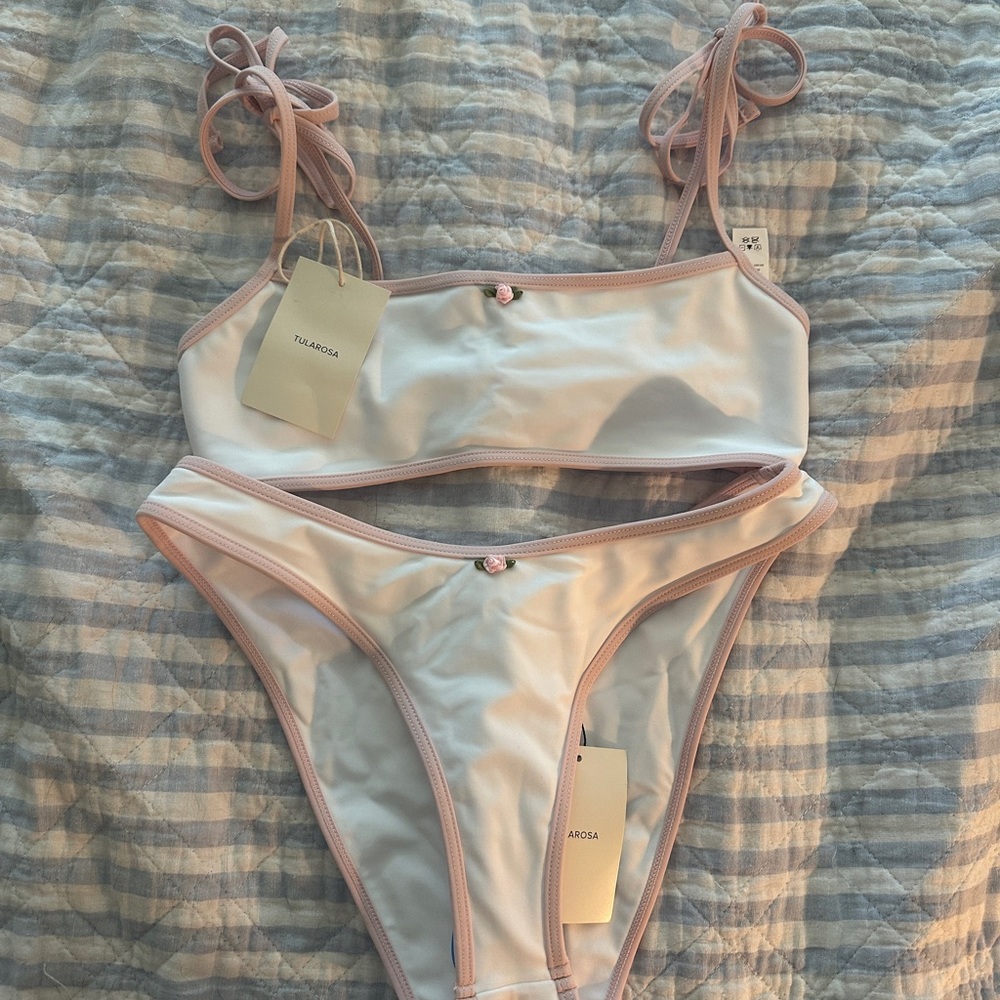 Tularosa White Bikini set